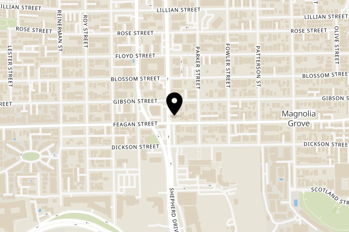 Map showing the location of Polanquito on 404 Shepherd Dr in Houston